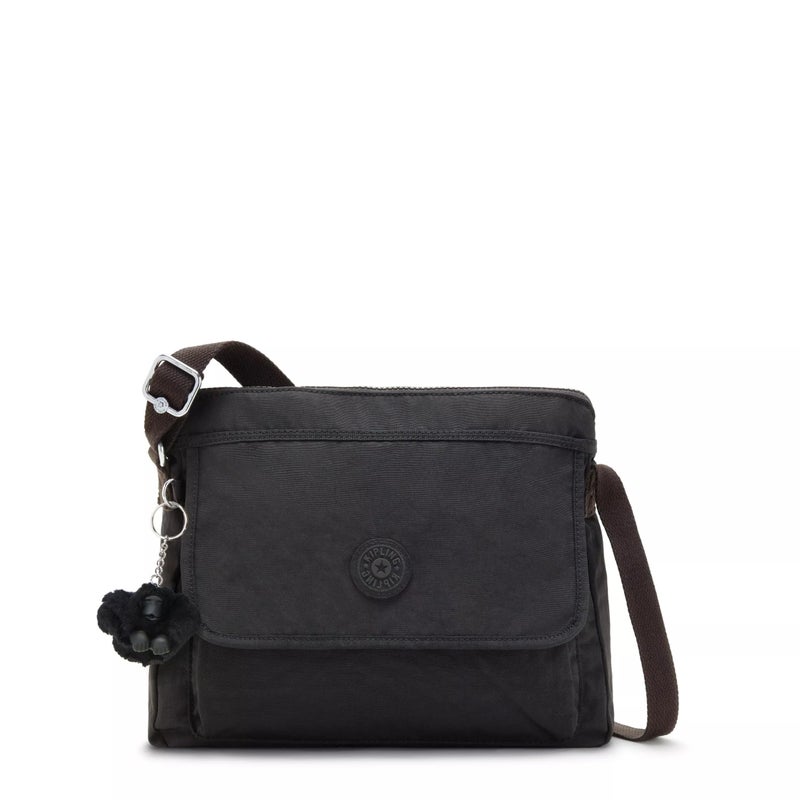 KIPLING KIPLING Kipling womens WomenÃ‚â€™s Aisling Bag, Lightweight Everyday Purse, Nylon Shoulder Crossbody Bag, Black Noir, 12 L x 8.87 H 4 D US - Image 1